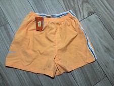 Vintage 90 s Y2K Nike Running Shorts Orange Stripe NWT New With Tags