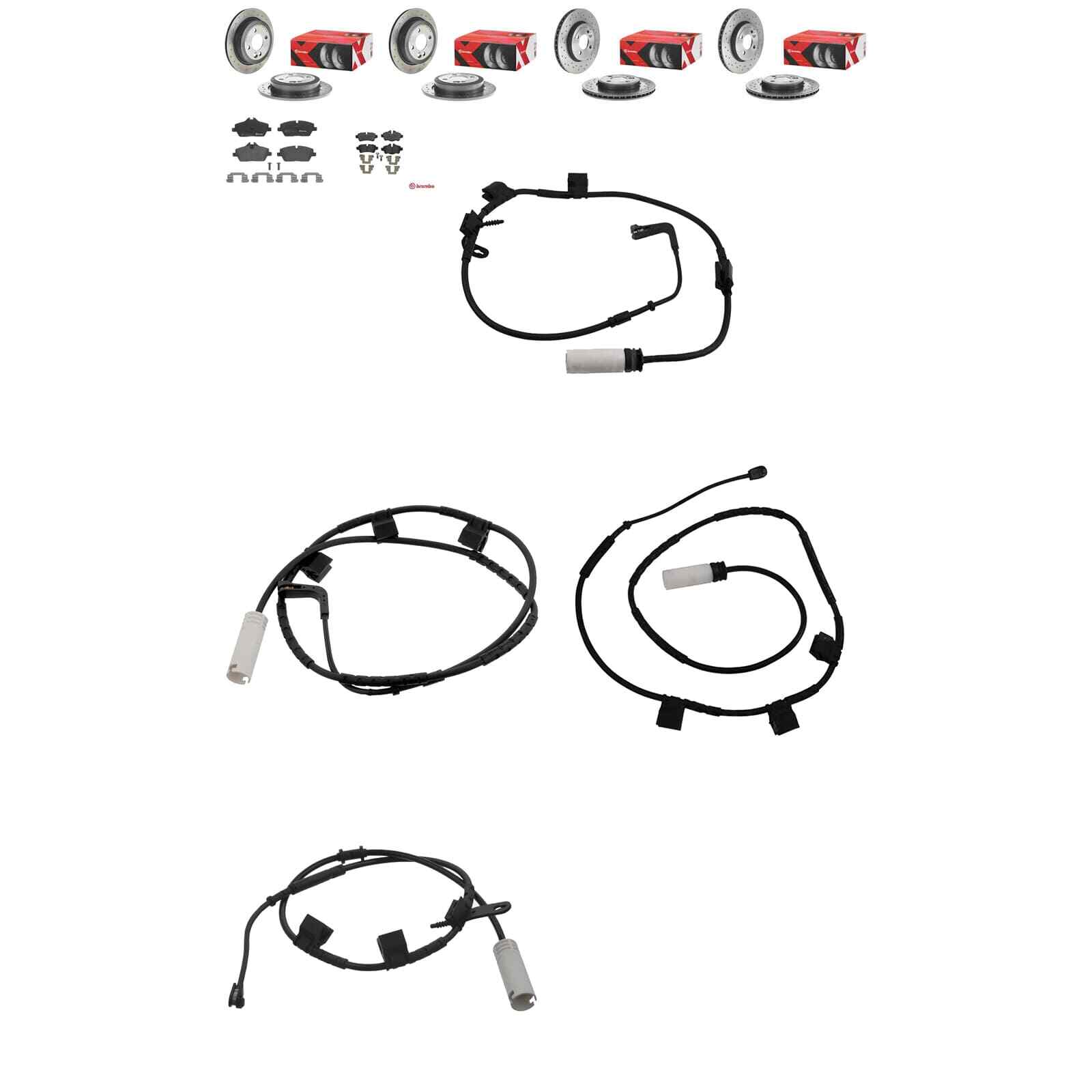DISCOS DE FRENO BREMBO XTRA + PASTILLAS VA + HA adecuados para MINI R55 R56 R57 R58 R59