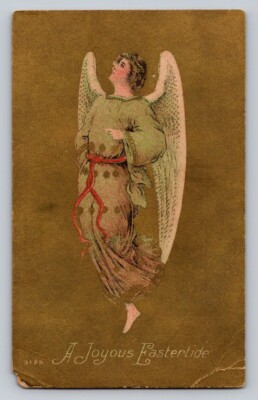 c11920 Angel Flying Looking Up Joyous Easter Tide P177A