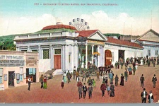 VIntage Postcard-Entrance to Sutro Baths, San Francisco, CA