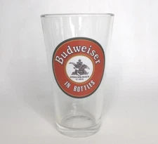Anheuser Busch Budweiser In Bottles Pint Beer Glass