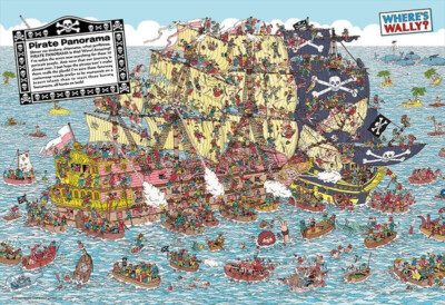 WHERE'S WALLY? 1000ピースパズル Jigsaw Puzzle Where's Wally? Pirate ship panic Micro 1000 pieces