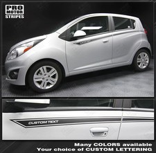 Vinilo Gráfico De Rayas De Rally Para Chevy Spark 2013-2016 | Película 3M, Estilo Competición