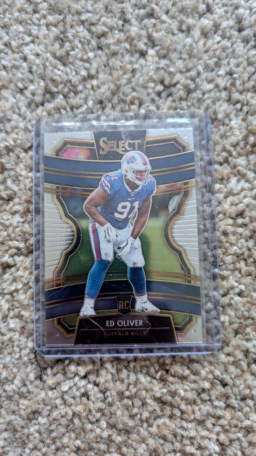 2019 Panini Select Ed Oliver #25 Silver Prizm Rookie Buffalo Bills