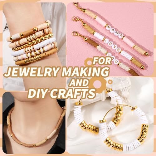 3908PCS Clay Beads Bracelet Making Kit, Bracelet Beads Bracelet Kit, Clay - Bild 7 von 8