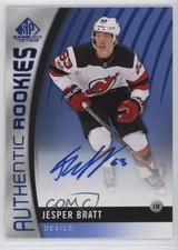 2017-18 SP Game Used Authentic Rookies Blue Auto Jesper Bratt #175 Auto 3h1