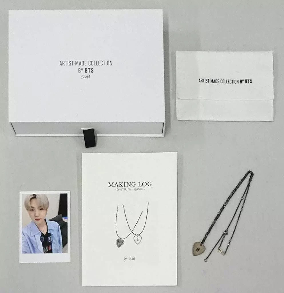 BTS SUGA Artist-Made Necklace Official Limited Edition KPOP