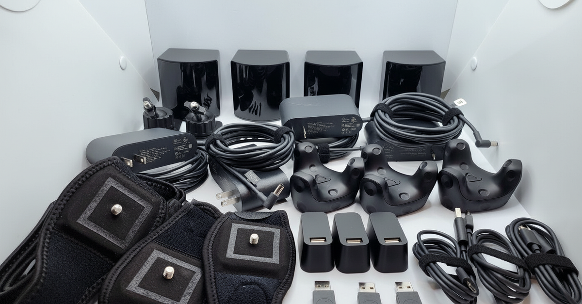 HTC Vive SteamVR Full Body VR FBT Kit 4x Base Stations 2.0 & 3x