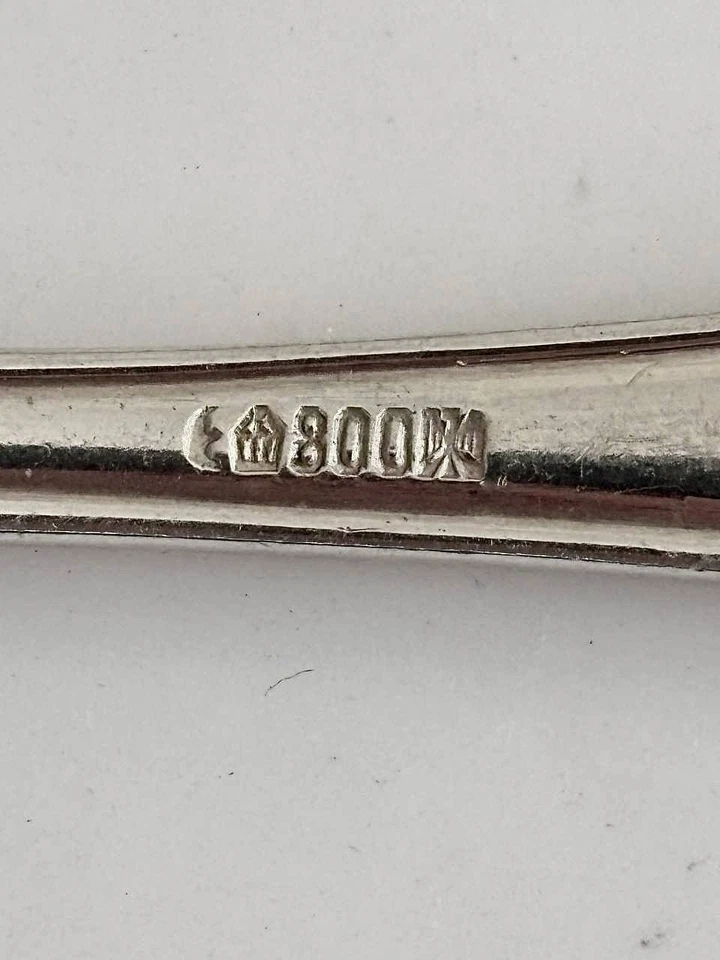 BRUCKMANN Silver German Flatware (6) Spoon Set – 800 Silver – 152 gr - Image 4 of 4