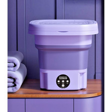 8L Portable Washing Machine Mini Washer Foldable Washer and Spin Dryer Travel UK