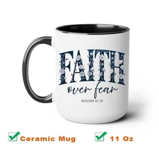 Faith Over Fear Isaiah Mug