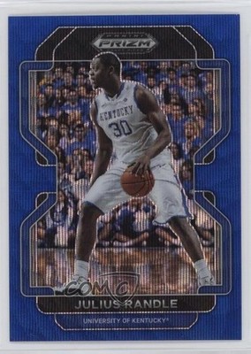 2022-23 Panini Prizm Draft Picks Blue Wave Prizm 123/249 Julius Randle #29 12po