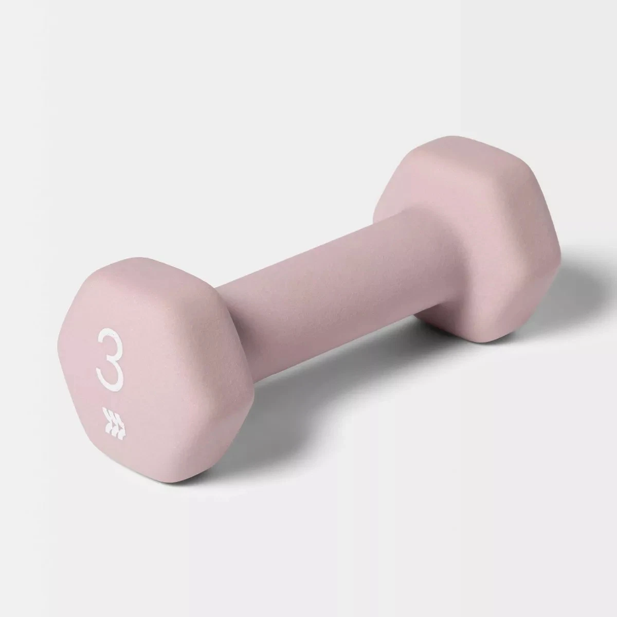 ALL IN MOTION DUMBBELL 3LBS PVC COATED, IRON FILLED, ARM WORKOUT - LILAC