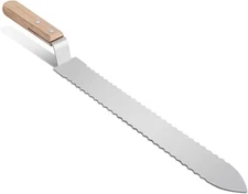 Stainless Steel Serrated Uncapping Knife, Honey Scraper Bee Hive Beekeeping Tool