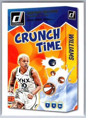 2025 Donruss WNBA Courtney Williams Crunch Time Press Proof #16