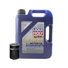 5L Liqui Moly Leichtlauf High Tech 5W-40 Hengst Engine Oil Change Kit for A4 L4