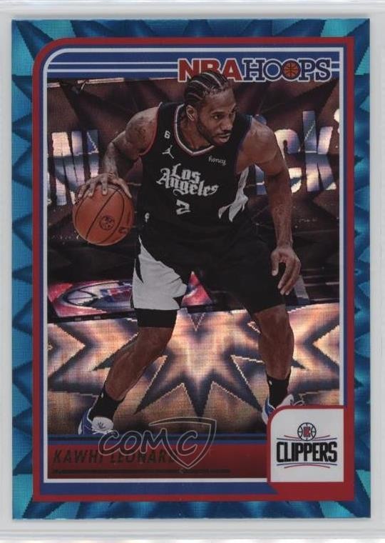 2023-24 Panini NBA Hoops Teal Explosion Kawhi Leonard #199 0nr3