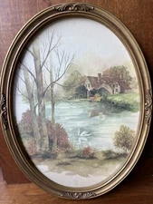 Homeco (Home Interior and Gifts) Oval Framed Print Wall Art