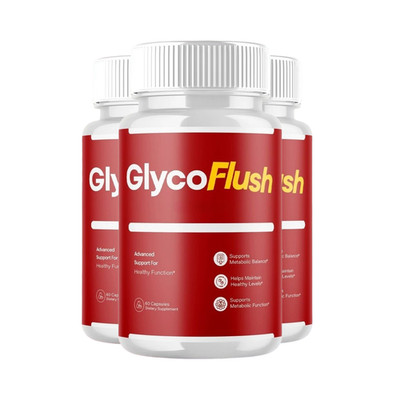 3-Pack GlycoFlush Capsules - Glyco Flush Daily Blood Health Support - 180 Caps
