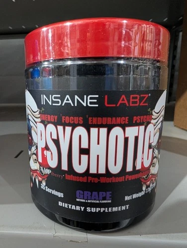 Insane Labz Pre Workout Powder Grape Flavor 30 Serv *EXP 1/2028*