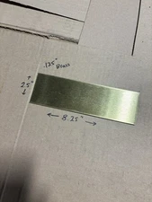 1/8” (0.125” Thick) Brass Sheet Metal - 260 Brass - 2.5” x 8.25”