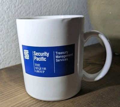 Vintage Security Pacific National Bank Treasury Management Services Cup Sequor