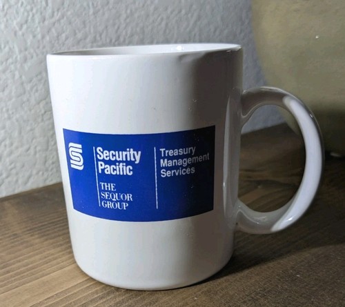 Vintage Security Pacific National Bank Treasury Management Services Cup Sequor