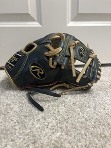 Rawlings Pro Preferred Leather Baseball Glove, navy blue, 11.5(FREE SHIPPING)