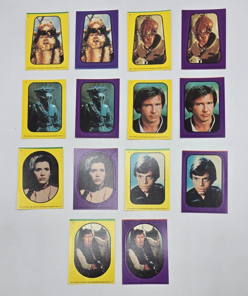 Star Wars Return of the Jedi-Lot of 38 Stickers-1983 Topps Lucasfilm VG+ - Image 2 of 4