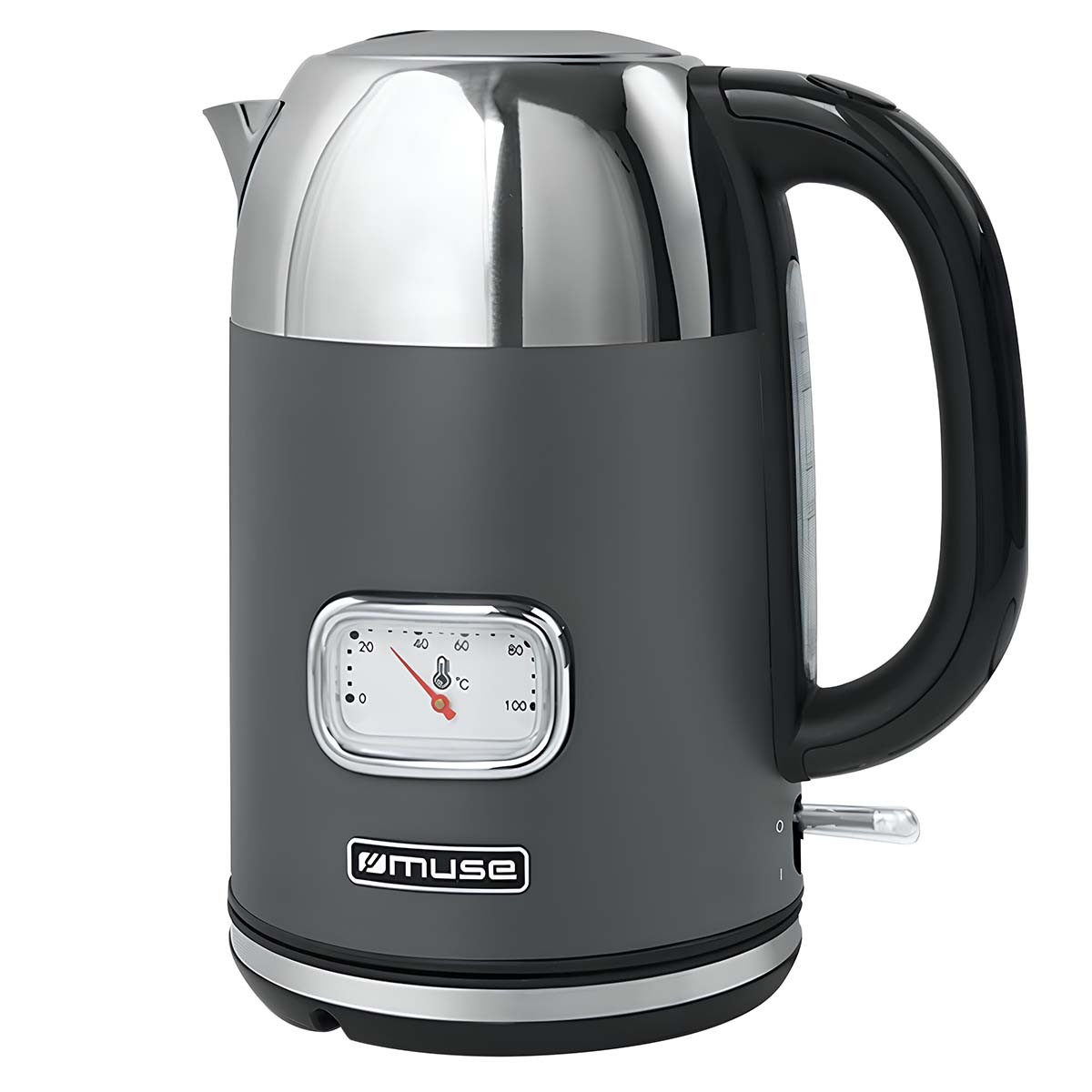 Bouilloire avec thermomètre Muse en inox pour maîtriser la température