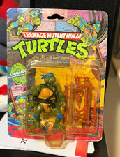 Vintage 1988 TMNT Leonardo Action Figure 10-Back Sealed Playmates MOC