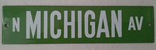Lufthansa Emaille Schild First Class Ziel Flughafen Michigan USA 16 cm x 4 cm