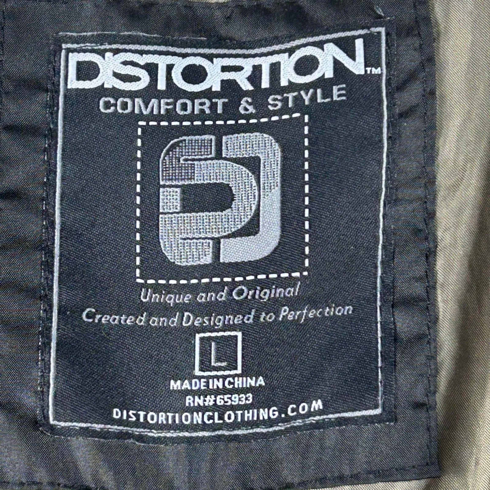 Distortion Mens Large Black Grey Hybrid Puffer Jacket Vest Knit Sleeves Flag L - product detail image 4