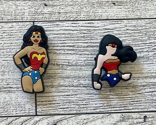 Set of 2 Wonder Woman Charms compatible with crocs