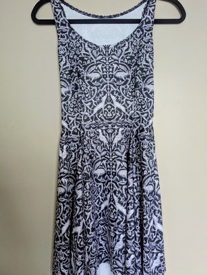 Black Milk Spanish Carving Evil Skater Dress Size M Medium Extremely Rare NWT