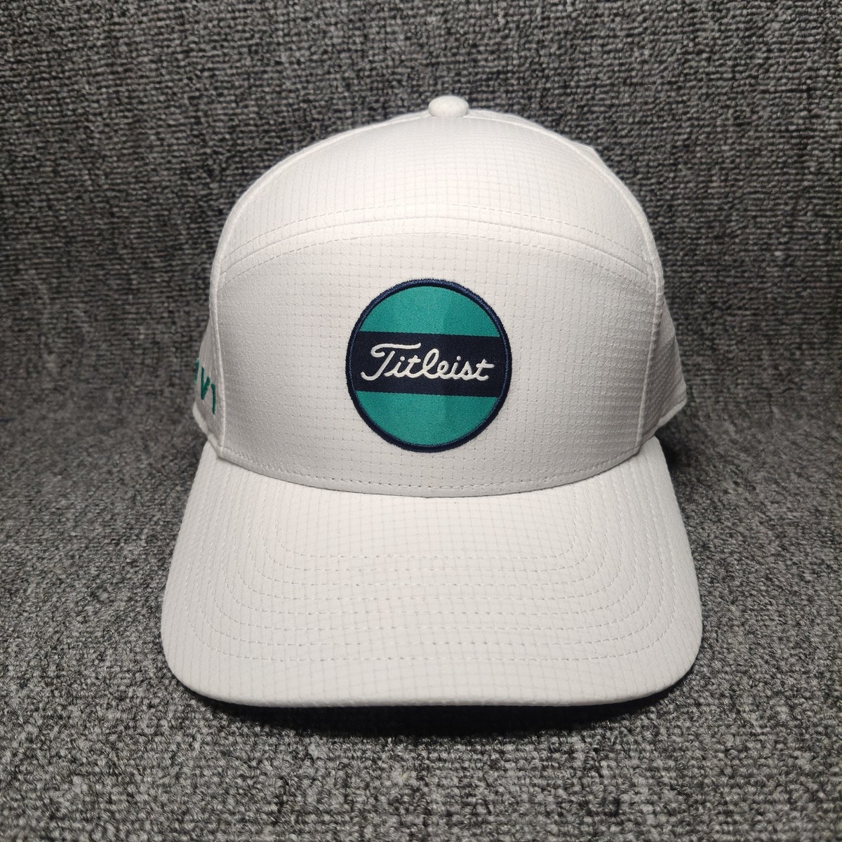 Titleist Pro V1 White Performance Mesh Golf Snapback Hat Cap Adjustable