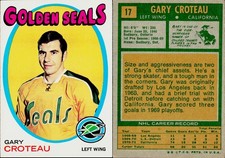 1971-72 Topps Hockey Card #17 Gary Croteau