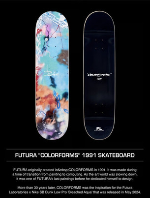 Futura Laboratories Colorforms 1991 Skateboard Deck - Brand new in wrapping