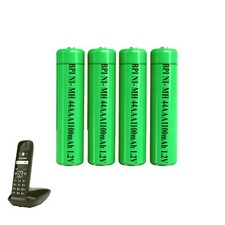 NI-MH AAA Rechargeable 1100mAh 1.2V Cordless Phones Batteries 4-piece set US