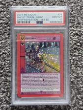 2021 Metazoo Cripti Nation - 1st ED Ghost train - HOLO 25 PSA 10