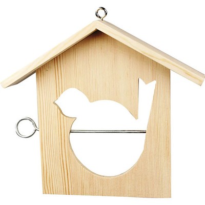 Creativ Company Vogelfutterhaus für Äpfel oder Meisenringe, Größe 19x21 cm