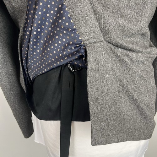 SIGUIENTE 3 Piezas Traje Para Hombre Gris Tweed 42R Chaqueta 34W 32L Nova Fides Calce Ajustado - Imagen 10 de 24