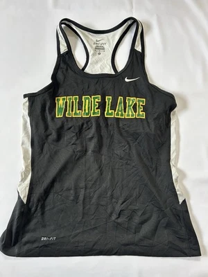 Nike Dri-Fit Women’s Black Running Tank Top Vest, Size Medium - Image 1 of 3