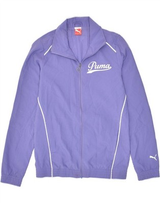 Puma Jungen Trainingsanzug Oberteil Jacke 11-12 Jahre Large Lila Polyester NR02