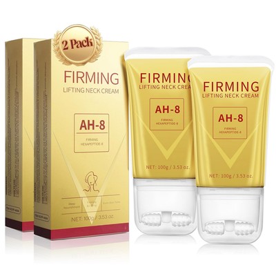 Mtmult AH-8 Firming Neck Cream - Anti-Aging Neck Tightening Cream with Roller...