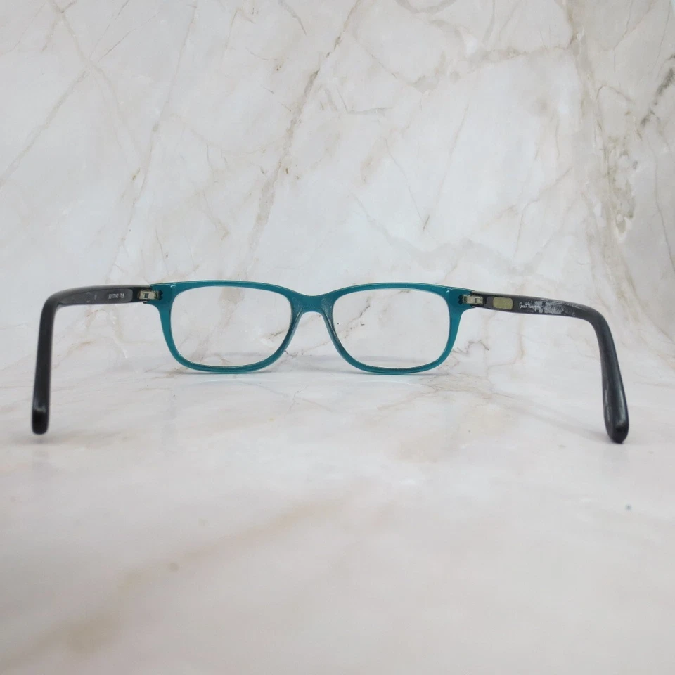 Armação de óculos Ewert Hemingway 4617 unissex azul preto plástico quadrado 52-17-140 - Imagem 4 de 4