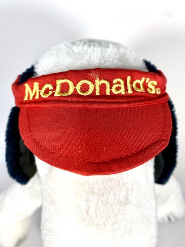 Snoopy Kleidung Outfit Plüsch Stofftier McDonald’s Mitarbeiter Schirmmütze RAR - Bild 7 von 10
