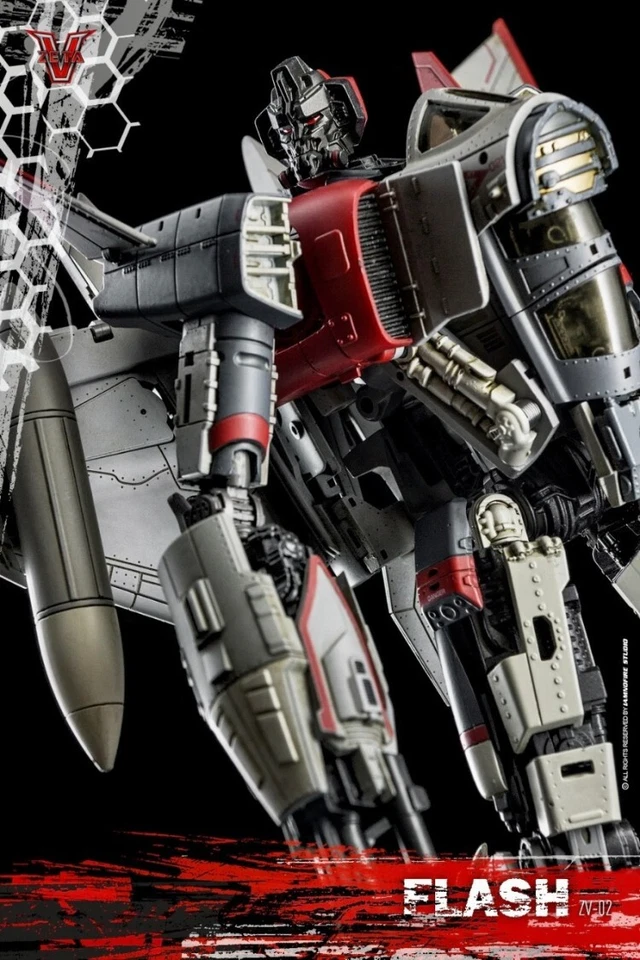 Zeta ZV02 ZV-02 Thunder Warrior Blitzwing Mvoie version Robot Figure toy STOCK - Image 3 of 4