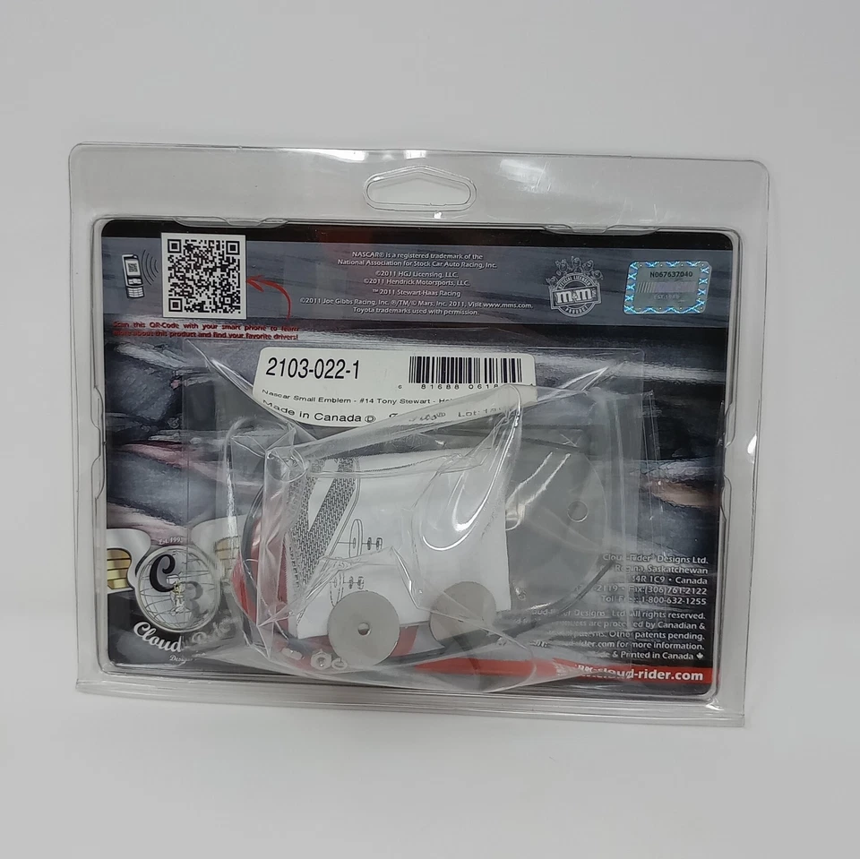 Nascar 14 Tony Stewart Helmet Small Grill Emblem Cloud Rider - Image 3 of 4