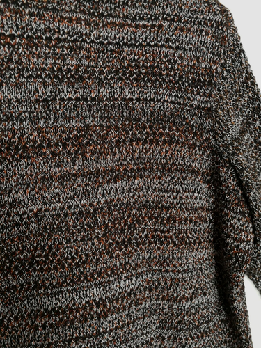 Preswick & Moore Womens Sweater 2X Plus Black White Brown Cardigan Long Sleeve - Picture 4 of 4
